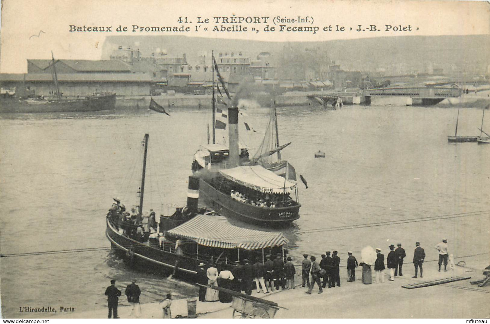 76* LE TREPORT  Bateaux De Promende « l Abeille  Et J.B Pollet »      RL27,1405 - Le Treport