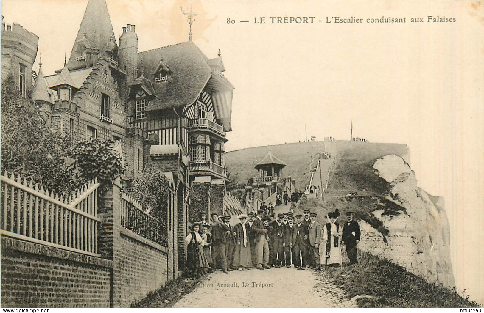 76* LE TREPORT    Escalier Conduisant Aux Falaises       RL27,1404 - Le Treport