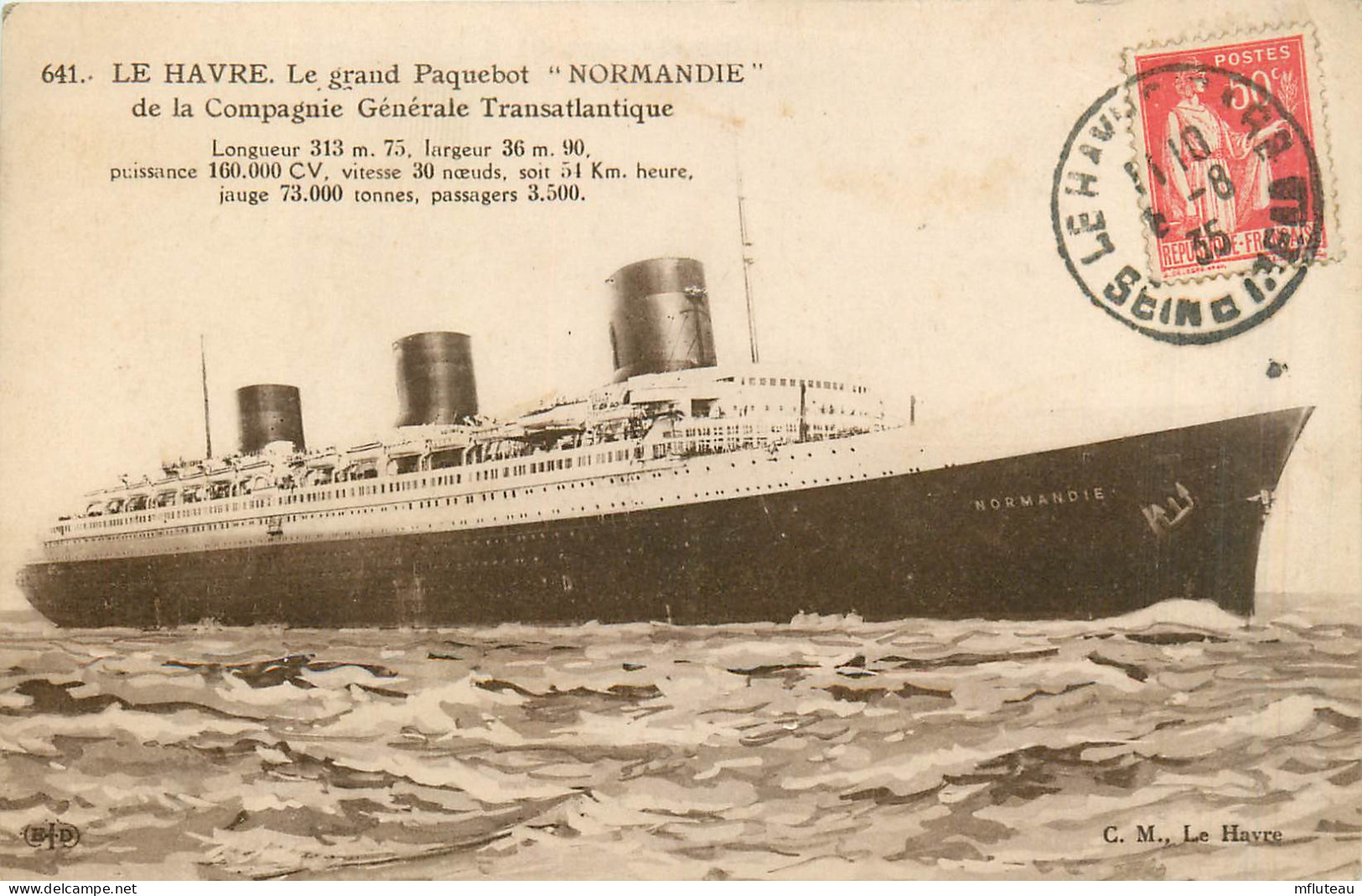 76* LE HAVRE   Paquebot « normandie »         RL27,1369 - Unclassified