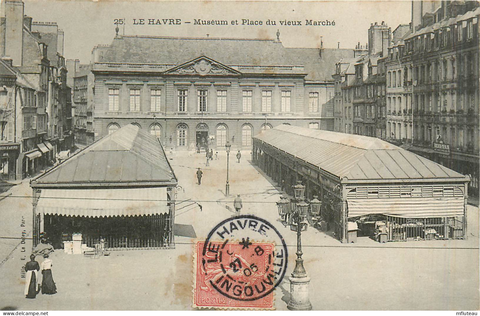 76* LE HAVRE  Museum Et Place Du Vieux Marche            RL27,1363 - Ohne Zuordnung