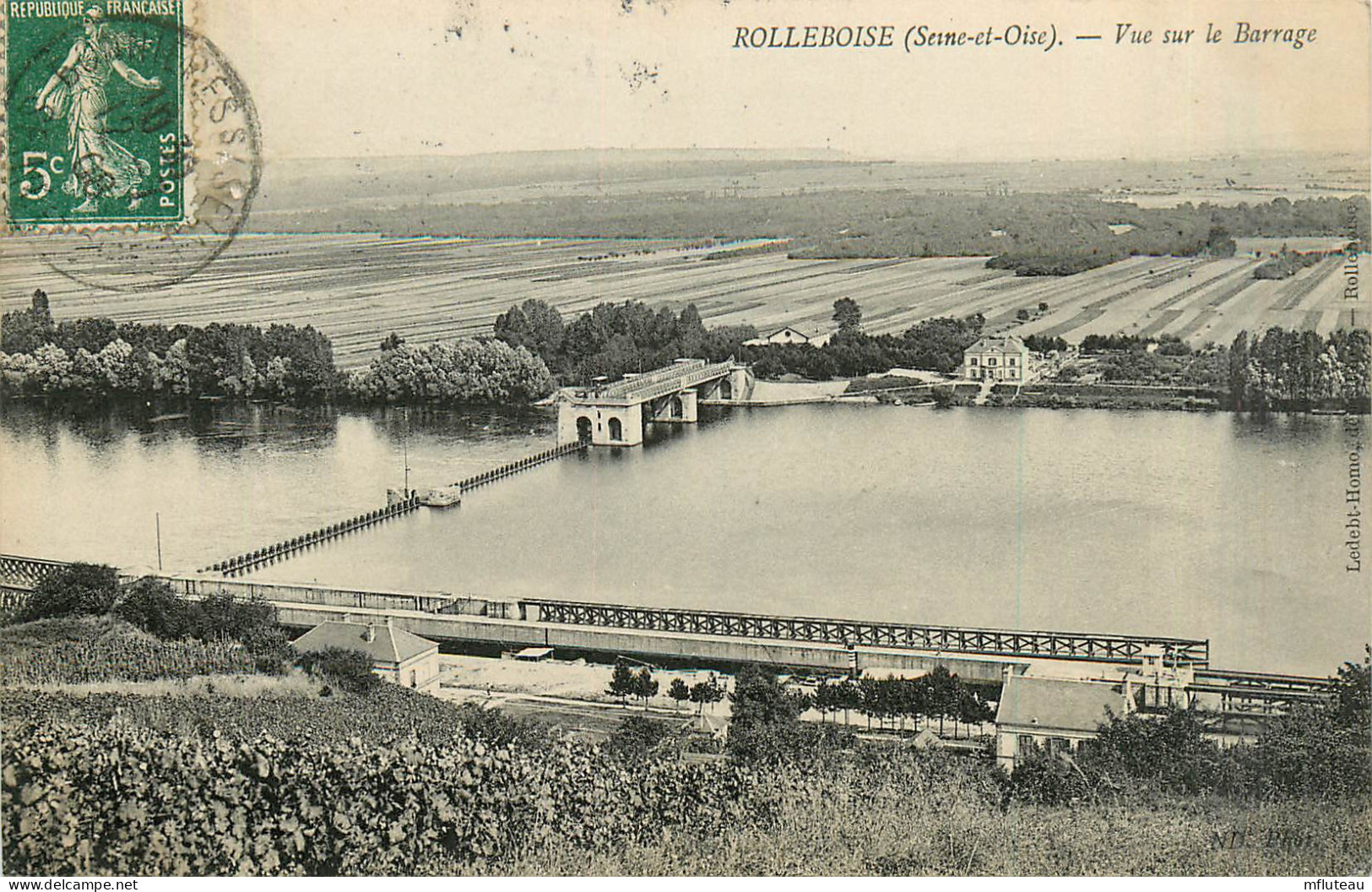 78* ROLLEBOISE  Vue Sur Le Barrage       RL27,1900 - Other & Unclassified