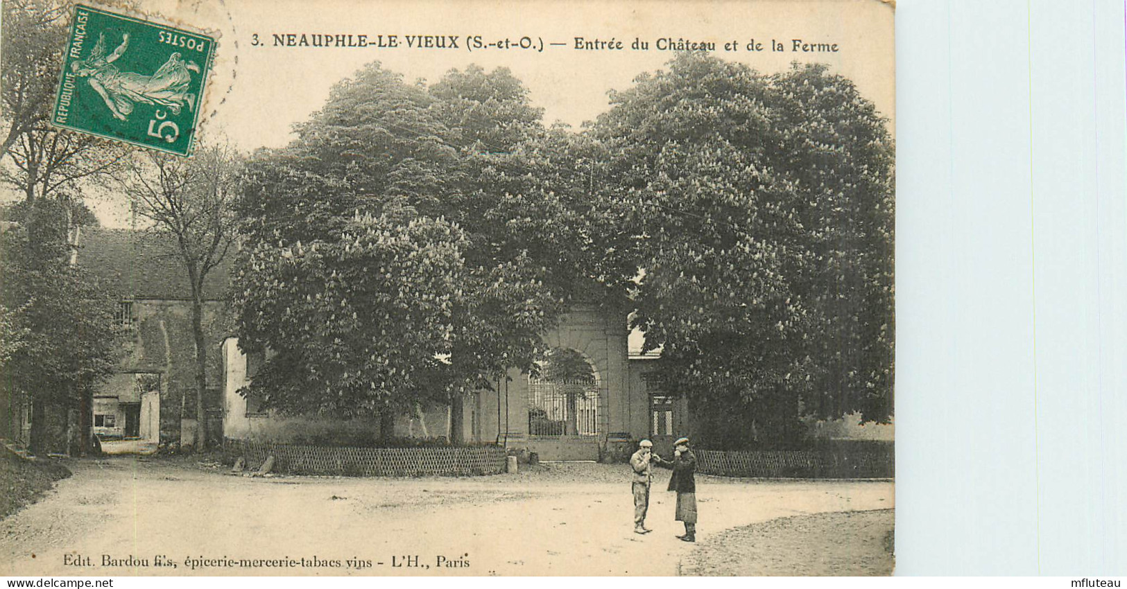 78* NEAUPHLE LE VIEUX      Entree Du Chateau Et De La Ferme     RL27,1890 - Neauphle Le Chateau
