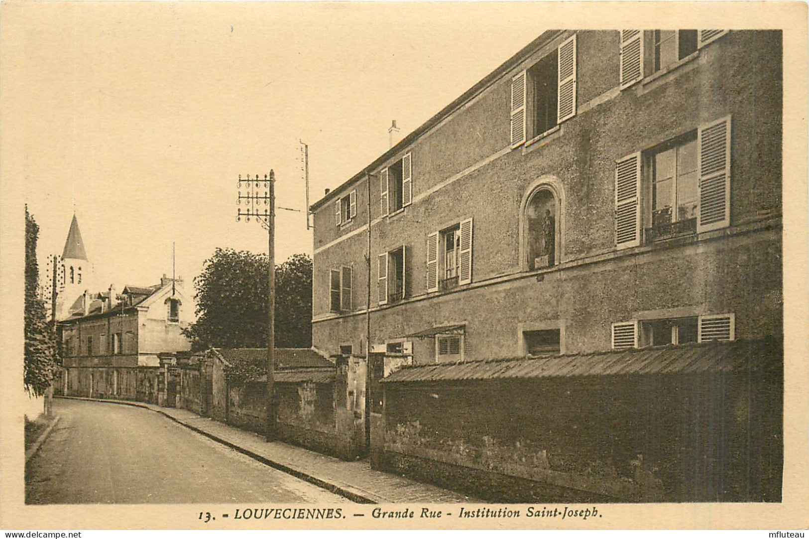 78* LOUVECIENNES   Institution St Joseph      RL27,1886 - Louveciennes