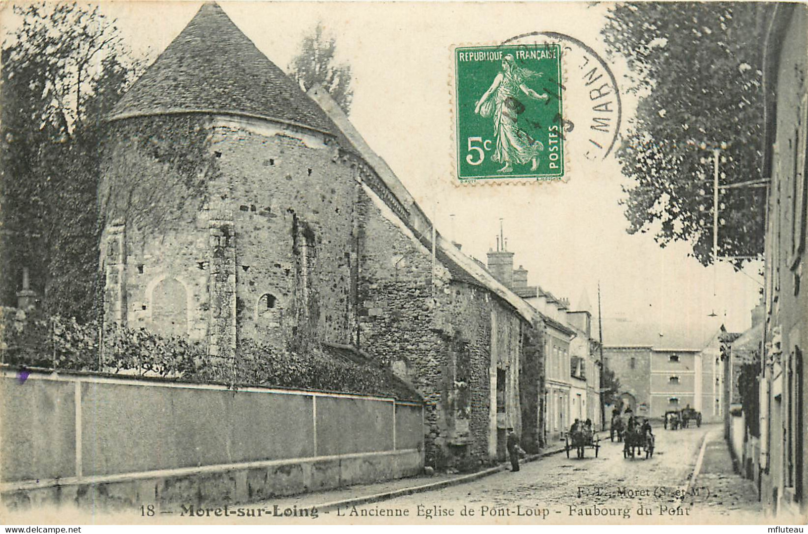 77* MORET S/LOING    Ancienne Eglise De  Pont St Loup   RL27,1861 - Moret Sur Loing