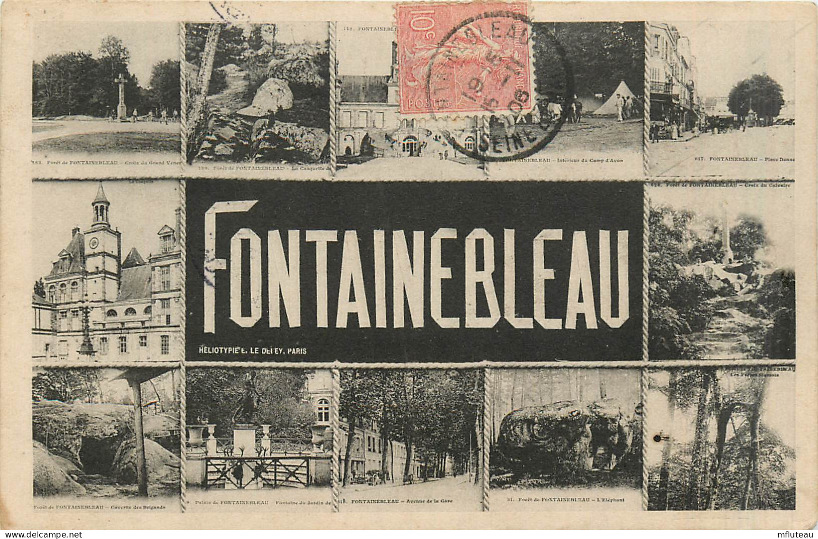 77* FONTAINEBLEAU   Multi-vues      RL27,1838 - Fontainebleau