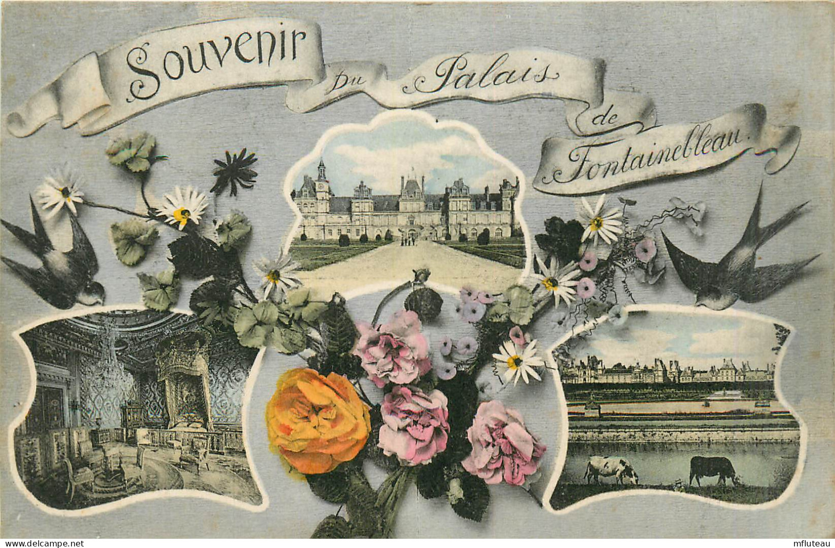 77* FONTAINEBLEAU  « souvenir » Du Palais  Multi-vues     RL27,1841 - Fontainebleau