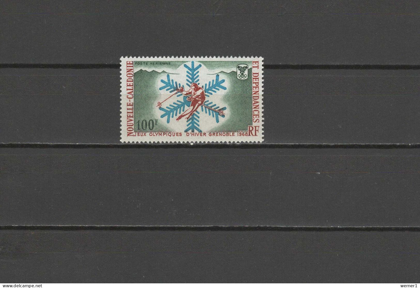 New Caledonia 1967 Olympic Games Grenoble Stamp MNH - Hiver 1968: Grenoble