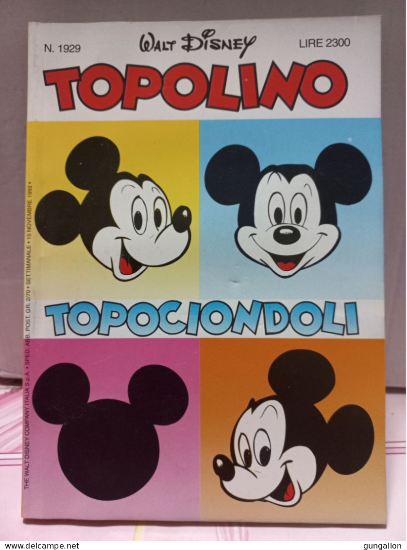 Topolino (Mondadori 1992) N. 1929 - Disney