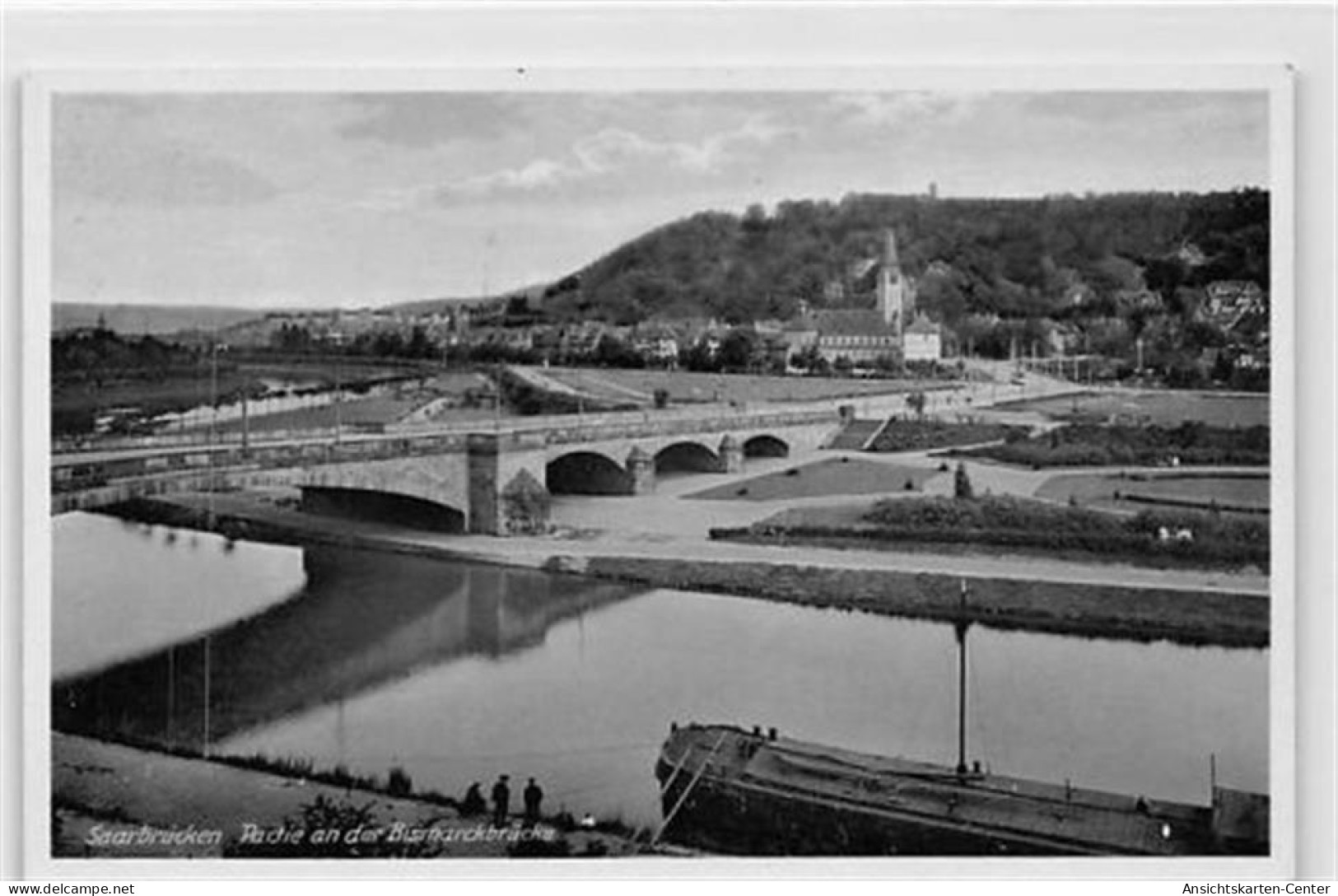 39097011 - Saarbruecken. Partie An Der Bismarckbruecke Gelaufen. Gute Erhaltung. - Saarbruecken