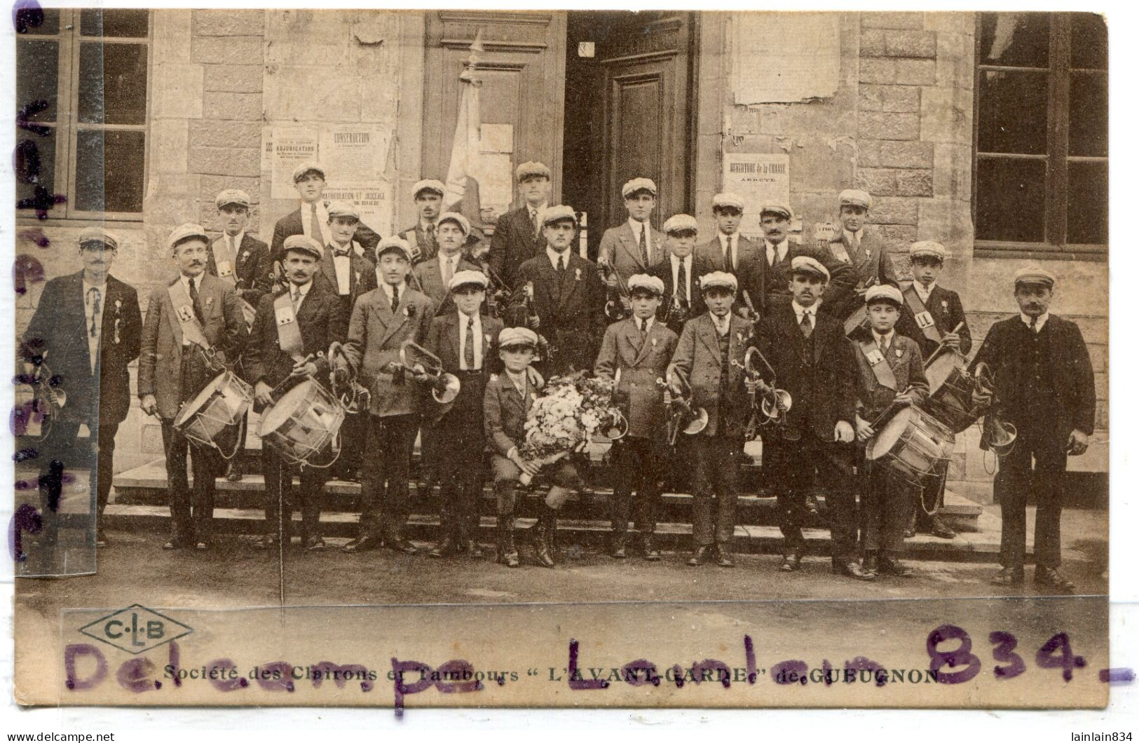 - Carte Rare - GUEUGNON - Société  Des Clairons Et Tambours, L'Avant Garde, CLB, Dateé Sur L'affiche 1927, TBE, Scans. - Gueugnon