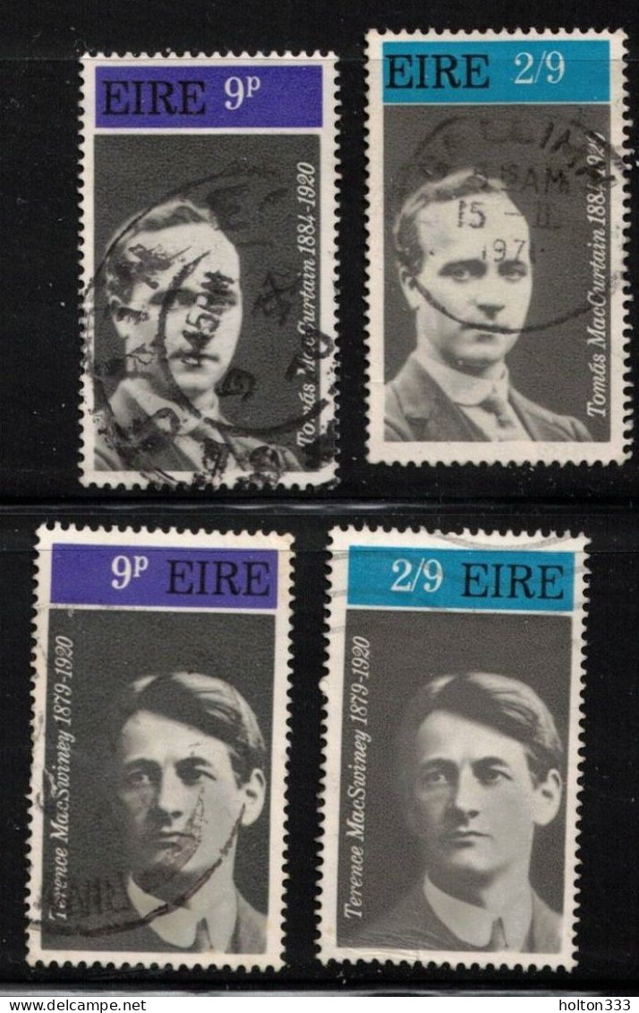 IRELAND Scott # 284-7 Used - Tomas MacCurtain & Terence MacSwiney B - Used Stamps