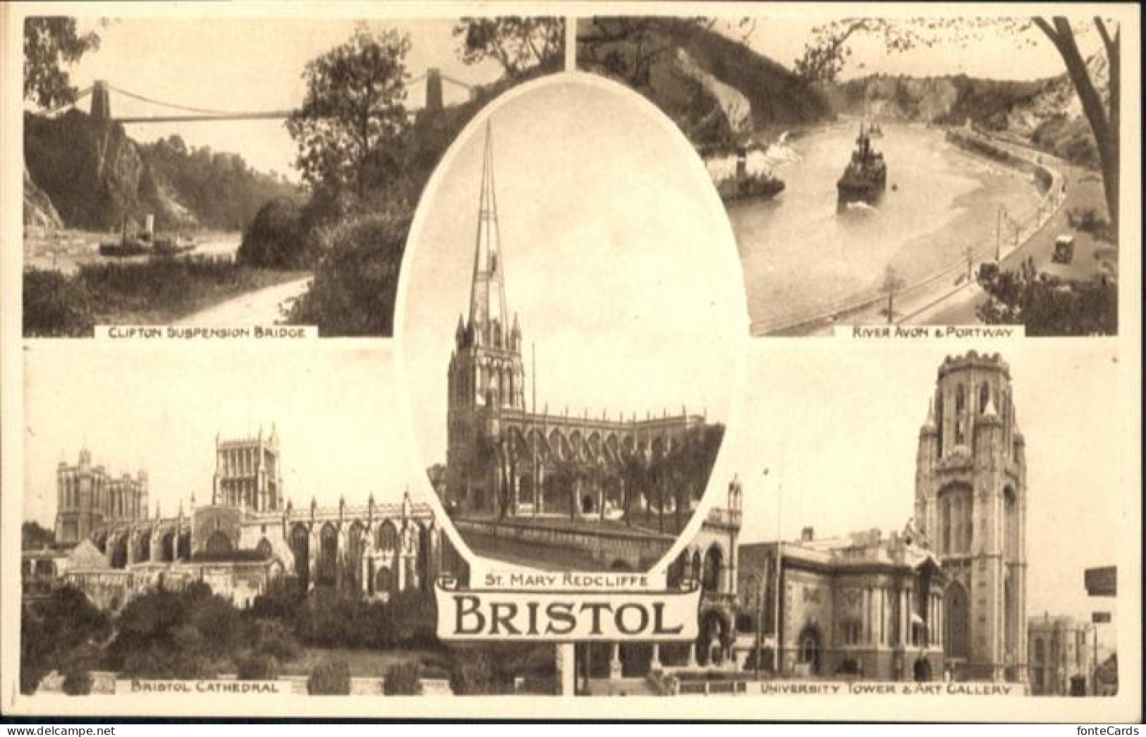 11004535 Bristol UK St. Mary Tower River Bridge Cathedral  - Bristol