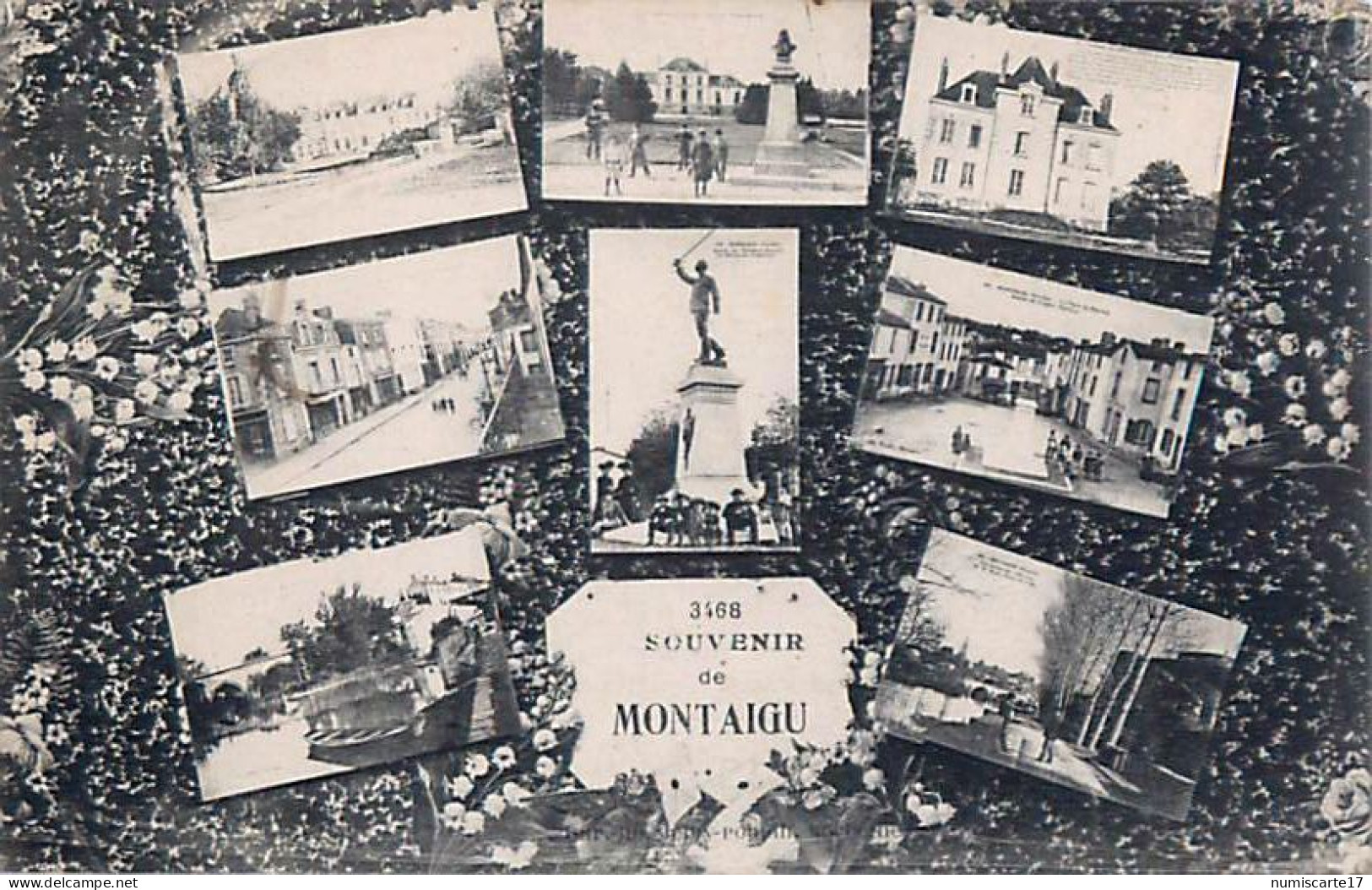 Cpa Multivues MONTAIGU 85 Souvenir De Montaigu 3468 - Montaigu