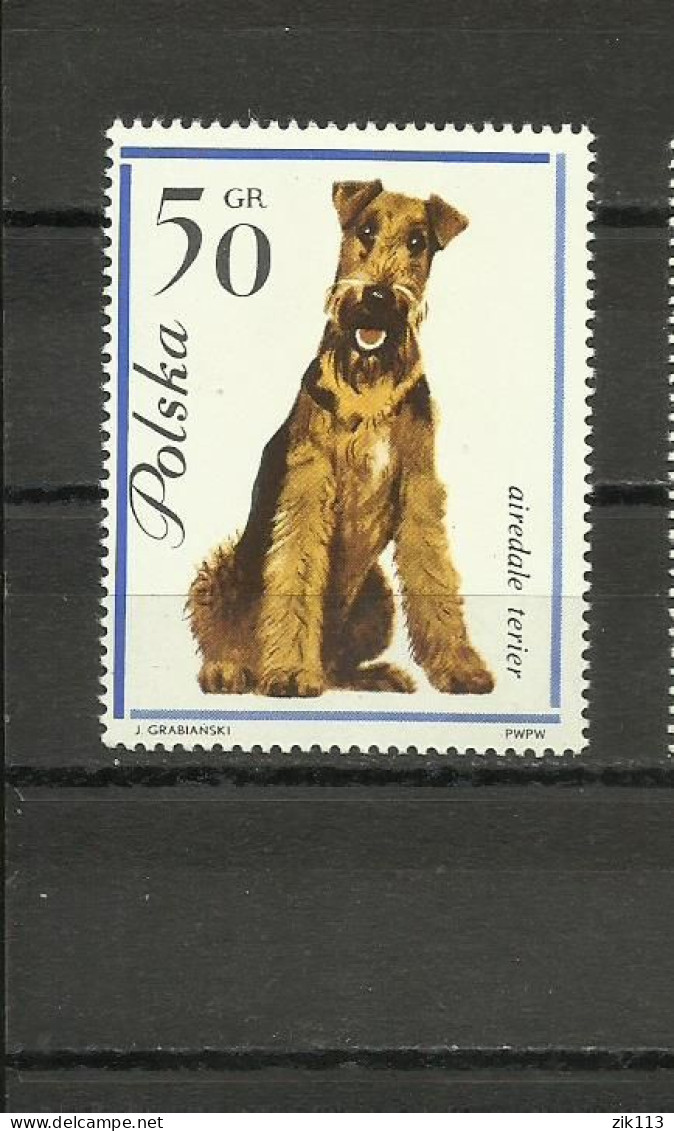 POLAND  1963 - DOGS , MNH - Neufs