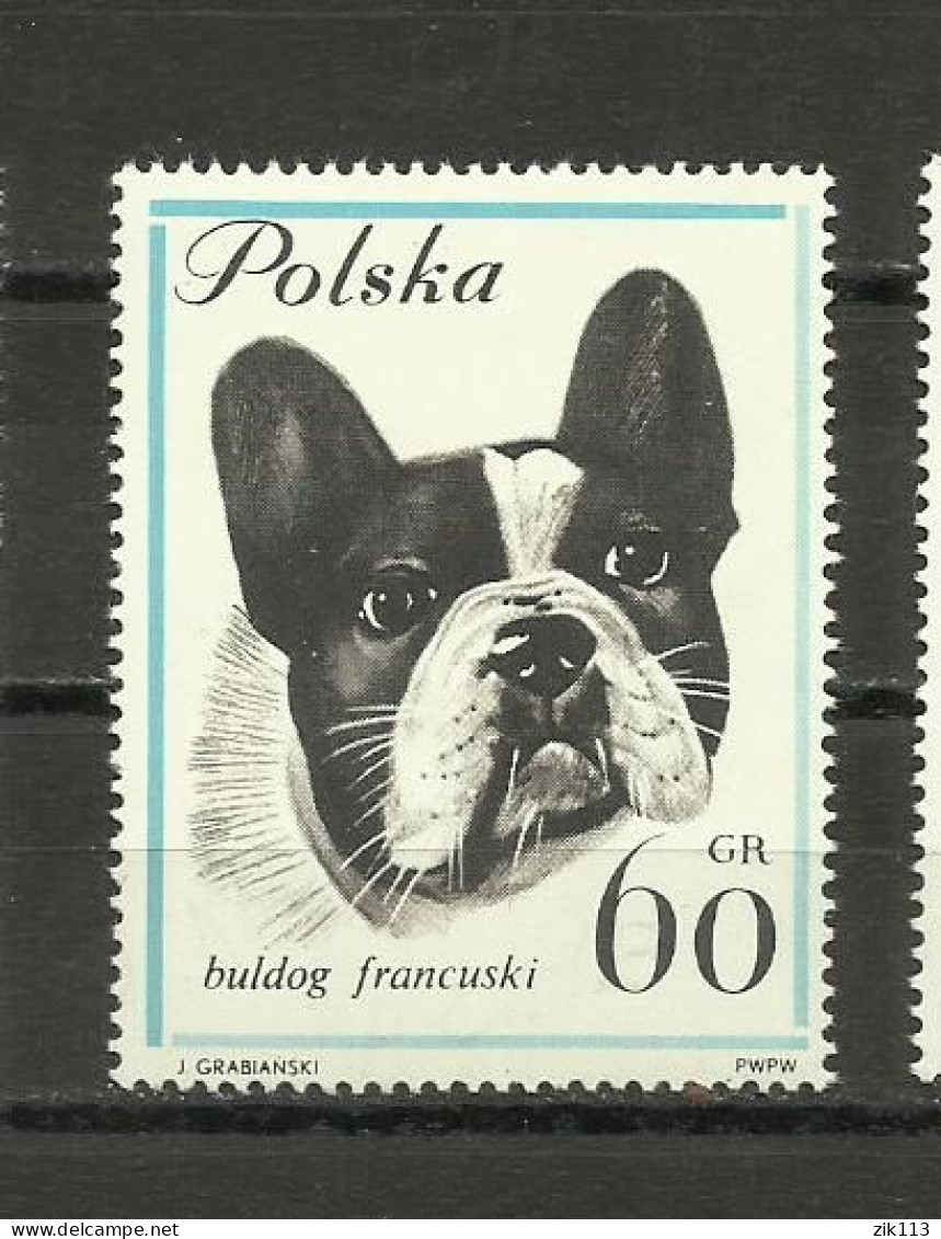 POLAND  1963 - DOGS , MNH - Neufs