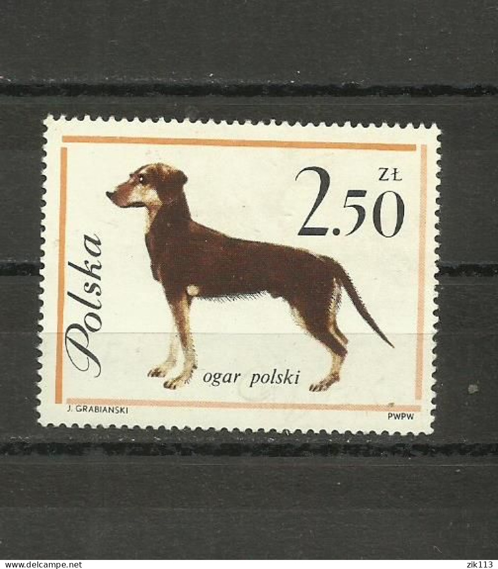 POLAND  1963 - DOGS , MNH - Neufs