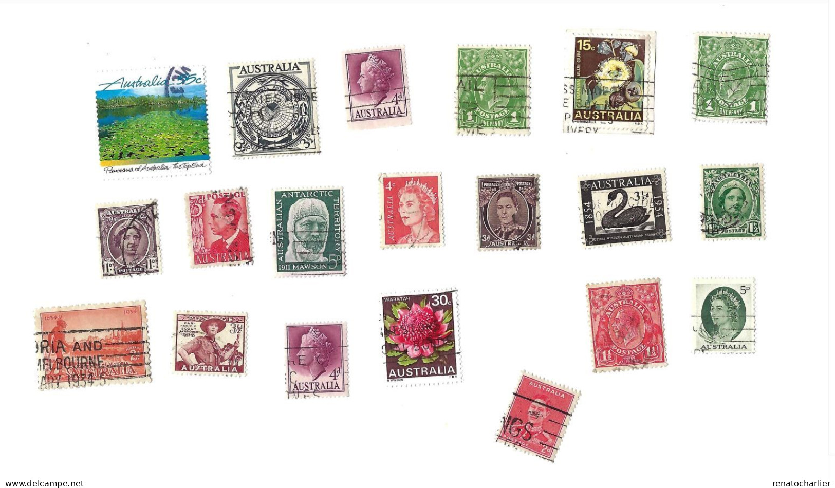 Collection De 52 Timbres  Oblitérés. - Verzamelingen