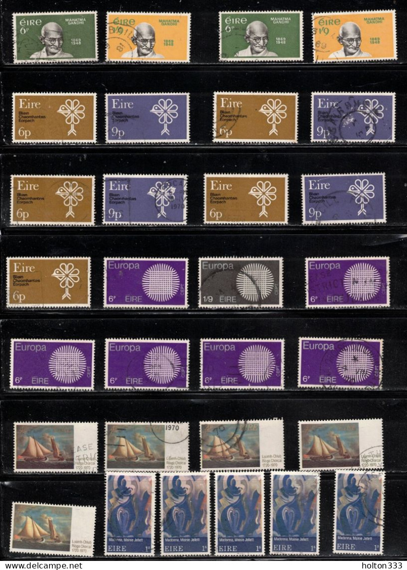 IRELAND Scott # 268//323 Used Wholesale Lot - Good Value - CV $78+ - Used Stamps
