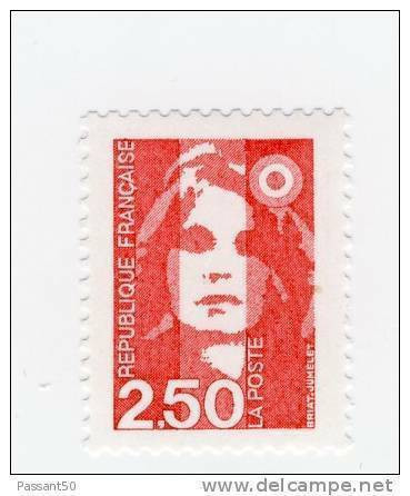 Briat 2.50fr Rouge YT 2715c Avec GOMME MATE. Pas Courant, Voir Le Scan. Cote YT : 5 €. - Unused Stamps