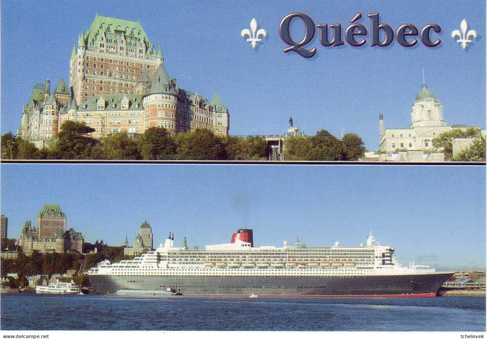 Thèmes. Bateaux. Queen Mary 2 Quebec & 1000 Iles Canada - Steamers