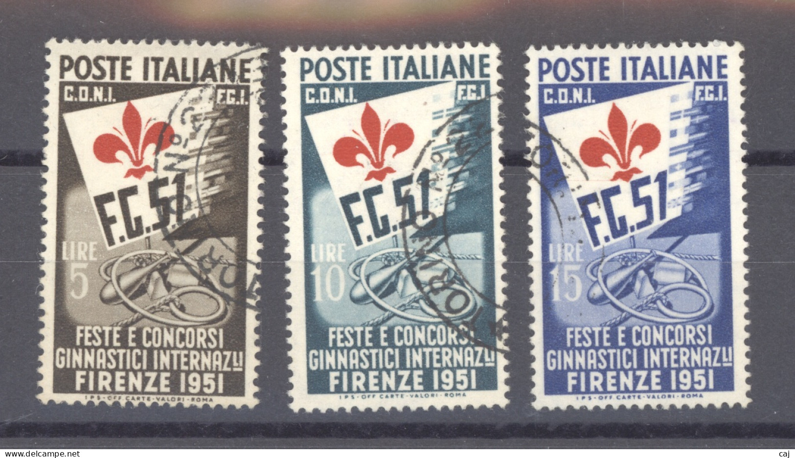Italie  :  Yv  599-01  (o) - 1946-60: Afgestempeld