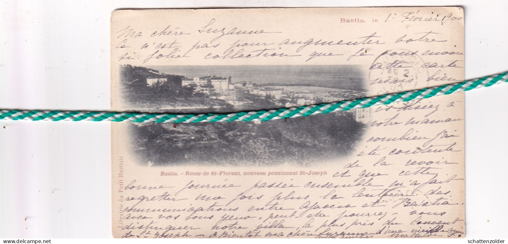 Bastia, Route De St Florent, Nouveau Pensionnat St Joseph, 1900 - Bastia