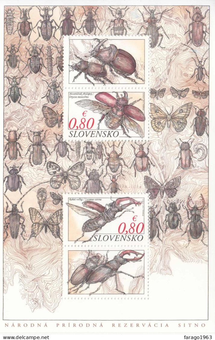 2014 Slovakia Insects Souvenir Sheet MNH - Neufs