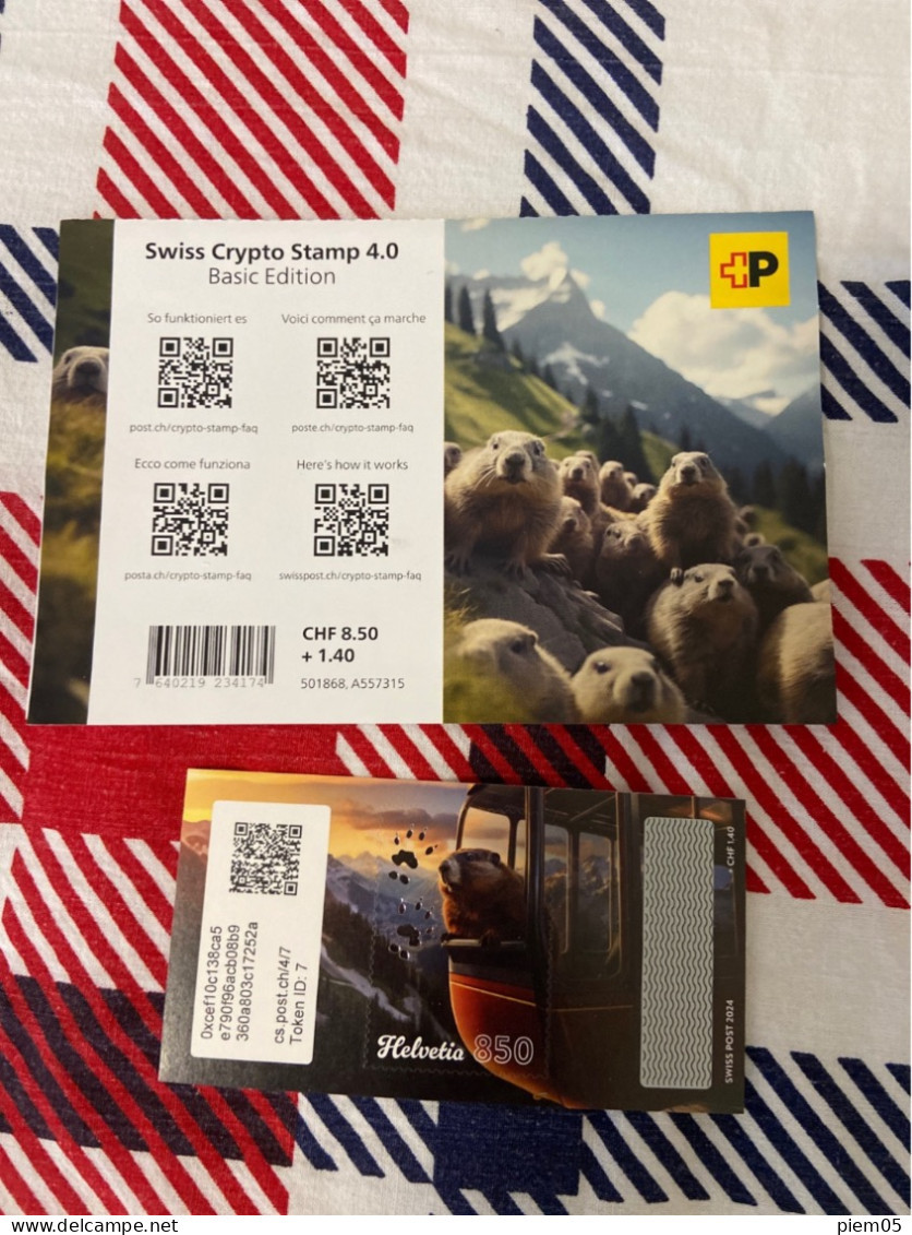 2024 Swiss Crypto Stamp 4.0 - ID 7 ** Télécabine - Unused Stamps