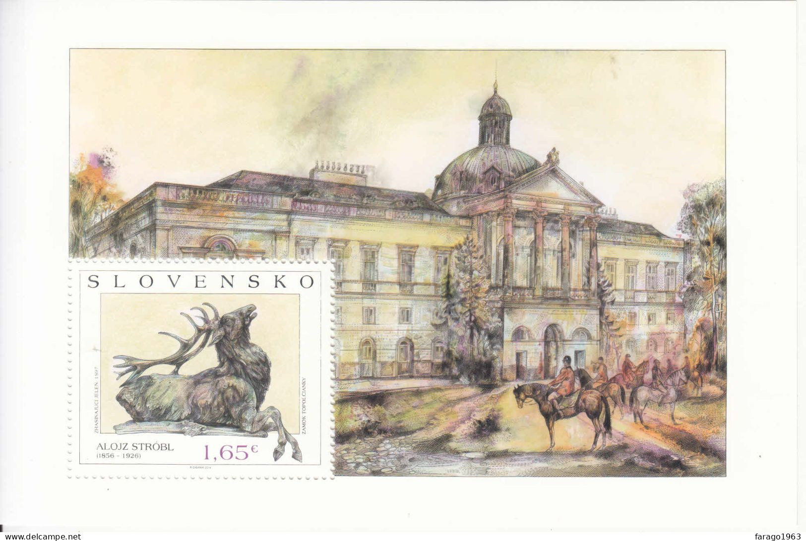 2014 Slovakia Art Strobel Sculpture Museums  Souvenir Sheet MNH - Neufs