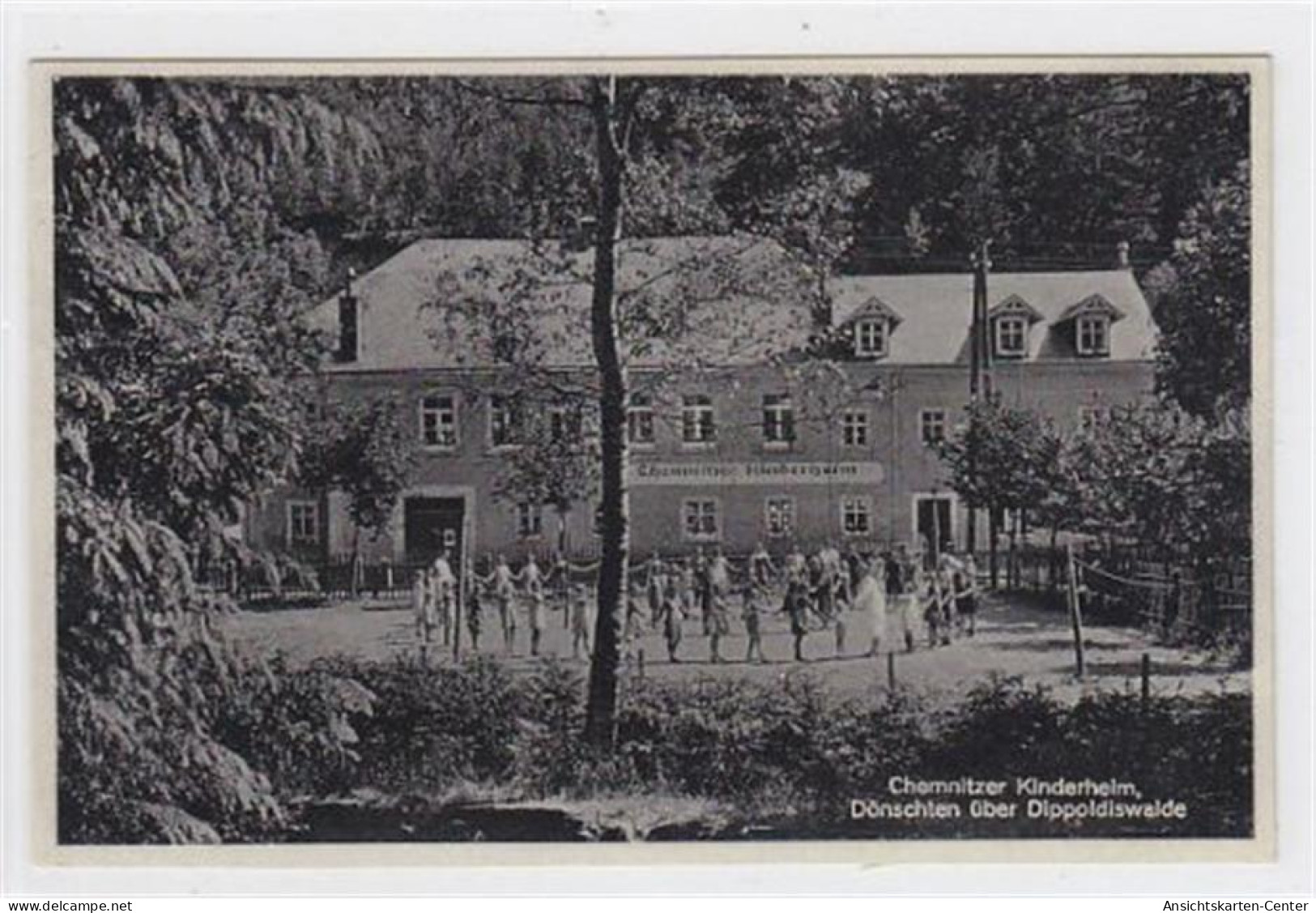 39024811 - Doenschten Ueber Dippoldiswalde. Chemnitzer Kinderheim Mit Kinder Davor Gelaufen Am 16.7.1936 Mit Zusaetzlic - Bannewitz