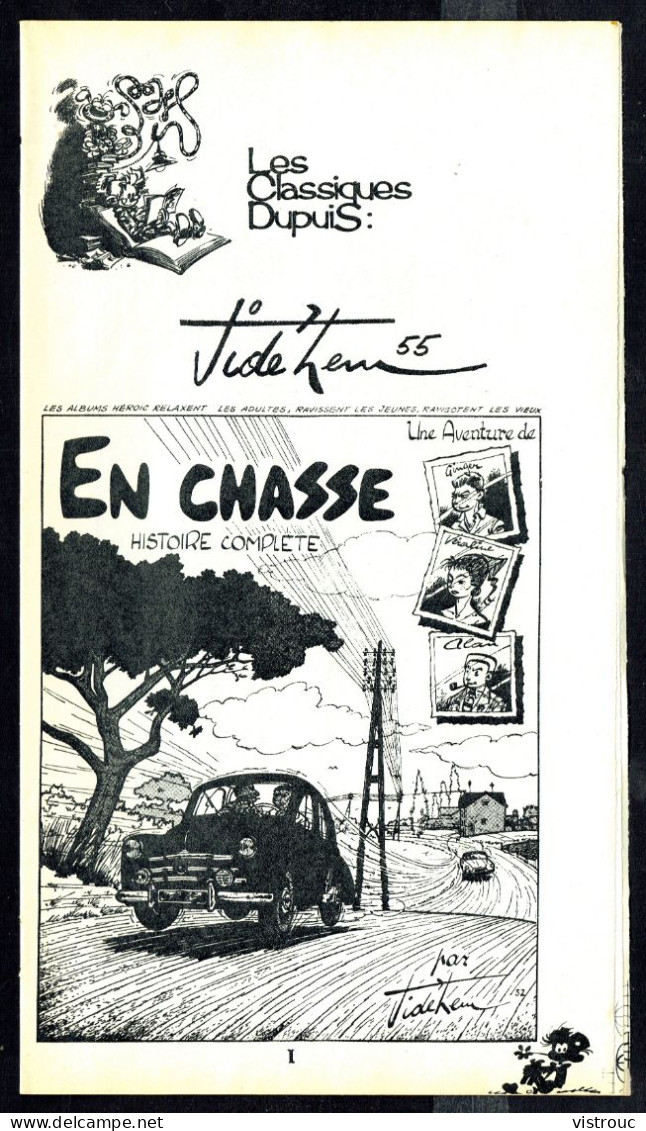 "GINGER: En Chasse" De JIDéHEM - Supplément à Spirou - Classiques DUPUIS - 1976. - Spirou Magazine