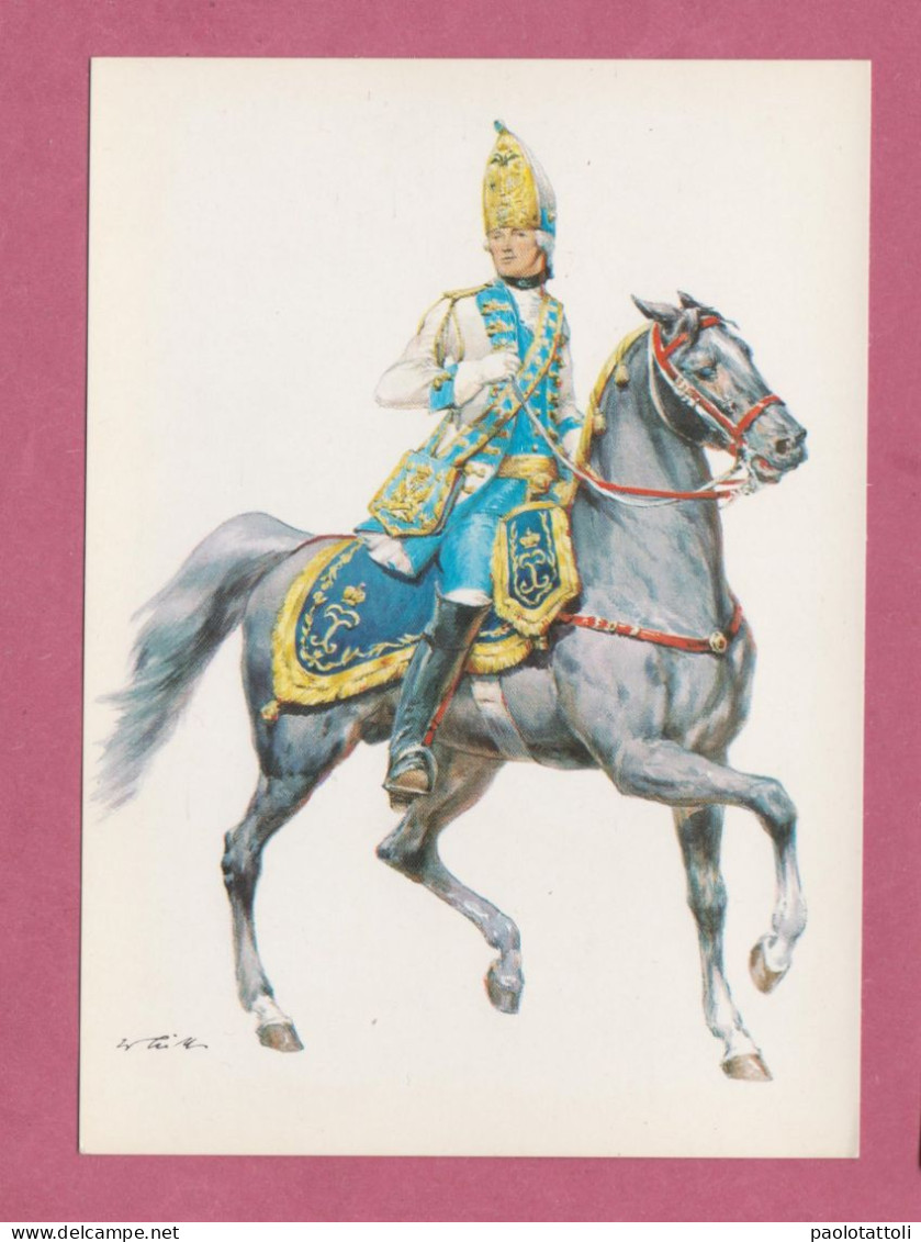 Military Uniform- Kaiserreich Rubland 1756-1762.  Leib Dragoner Regiment. Grenadier Offizier- Russian Empire - Régiments