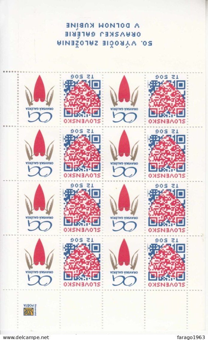 2014 Slovakia Hearts Love Miniature Sheet Of 8 MNH  @ BELOW FACE VALUE - Unused Stamps