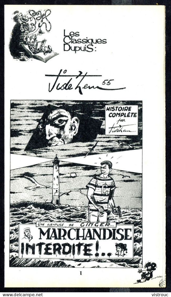 "GINGER: Marchandise Interdite !" De JIDéHEM - Supplément à Spirou - Classiques DUPUIS - 1976. - Spirou Magazine