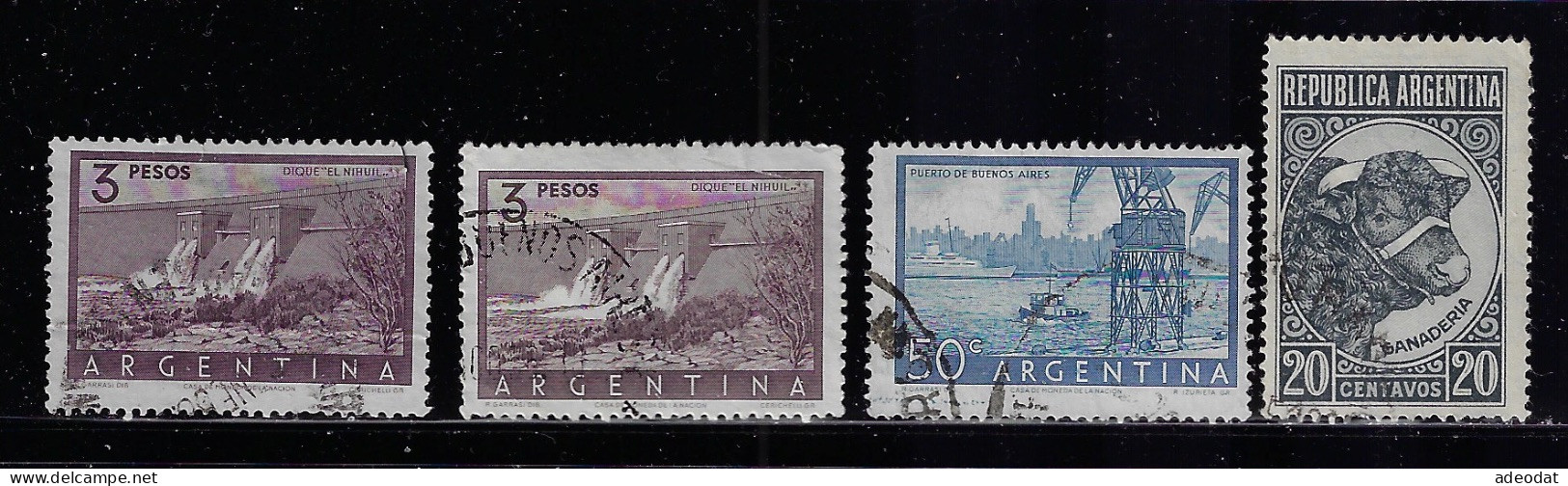 ARGENTINA  1954  SCOTT #632,638(2)  USED - Gebruikt