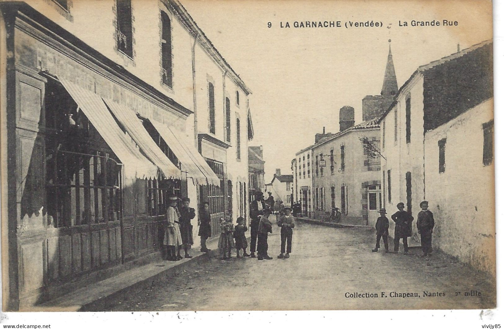 85 - LA GARNACHE - T.Belle Vue Animée De La Grande Rue ( épicerie ) - Other & Unclassified