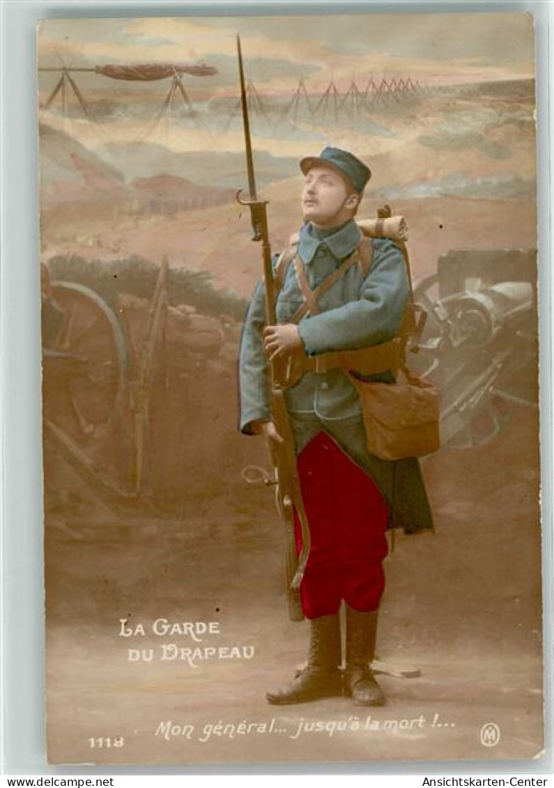 39185011 - La Garde Du Drapeau - Soldat Mit Einer Bajonett - War 1914-18