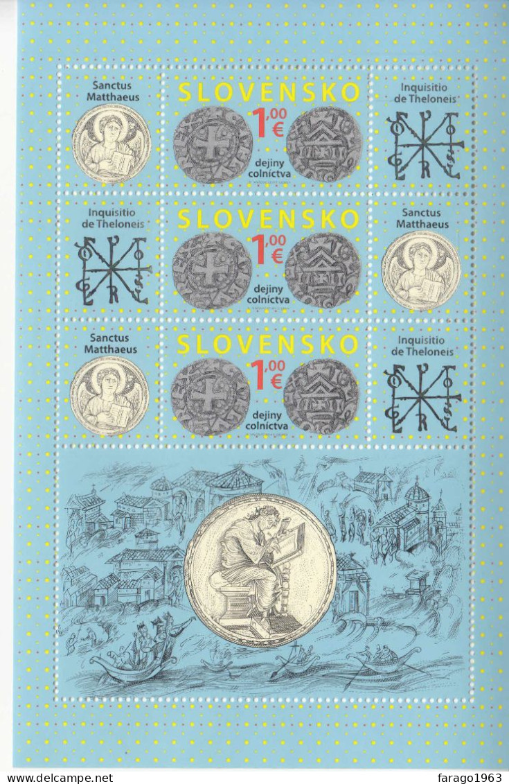 2014 Slovakia Saint Matheus Miniature Sheet Of 3 MNH  @ BELOW FACE VALUE - Neufs