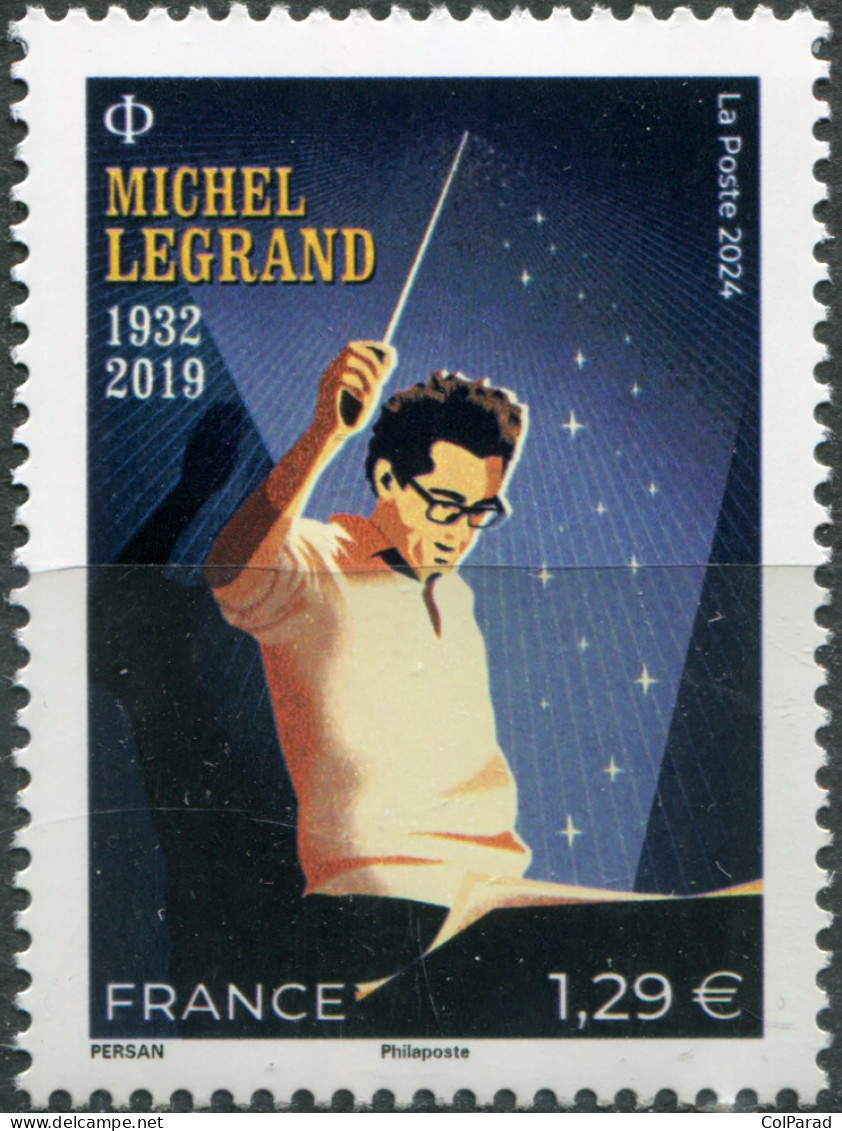 FRANCE - 2024 - STAMP MNH ** - Michel Legrand, Composer And Musician - Neufs