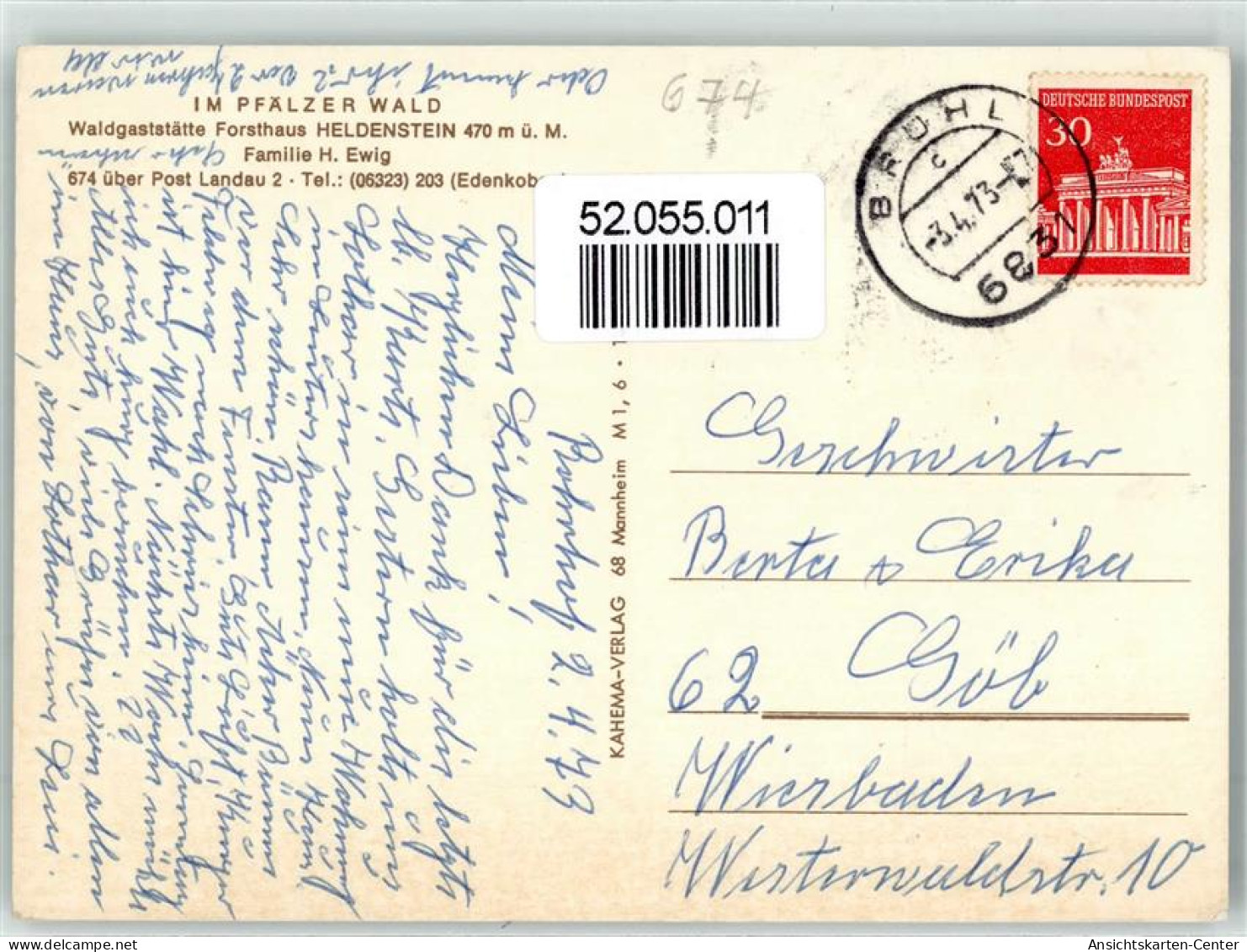 52055011 - Heldenstein In Der Pfalz - Other & Unclassified