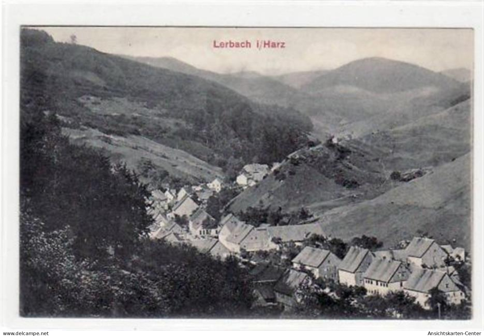 39081111 - Lerbach Im Harz Gelaufen, 1908. Ecken Mit Albumabdruecken, Leicht Fleckig, Leichter Stempeldurchdruck, Sonst - Other & Unclassified