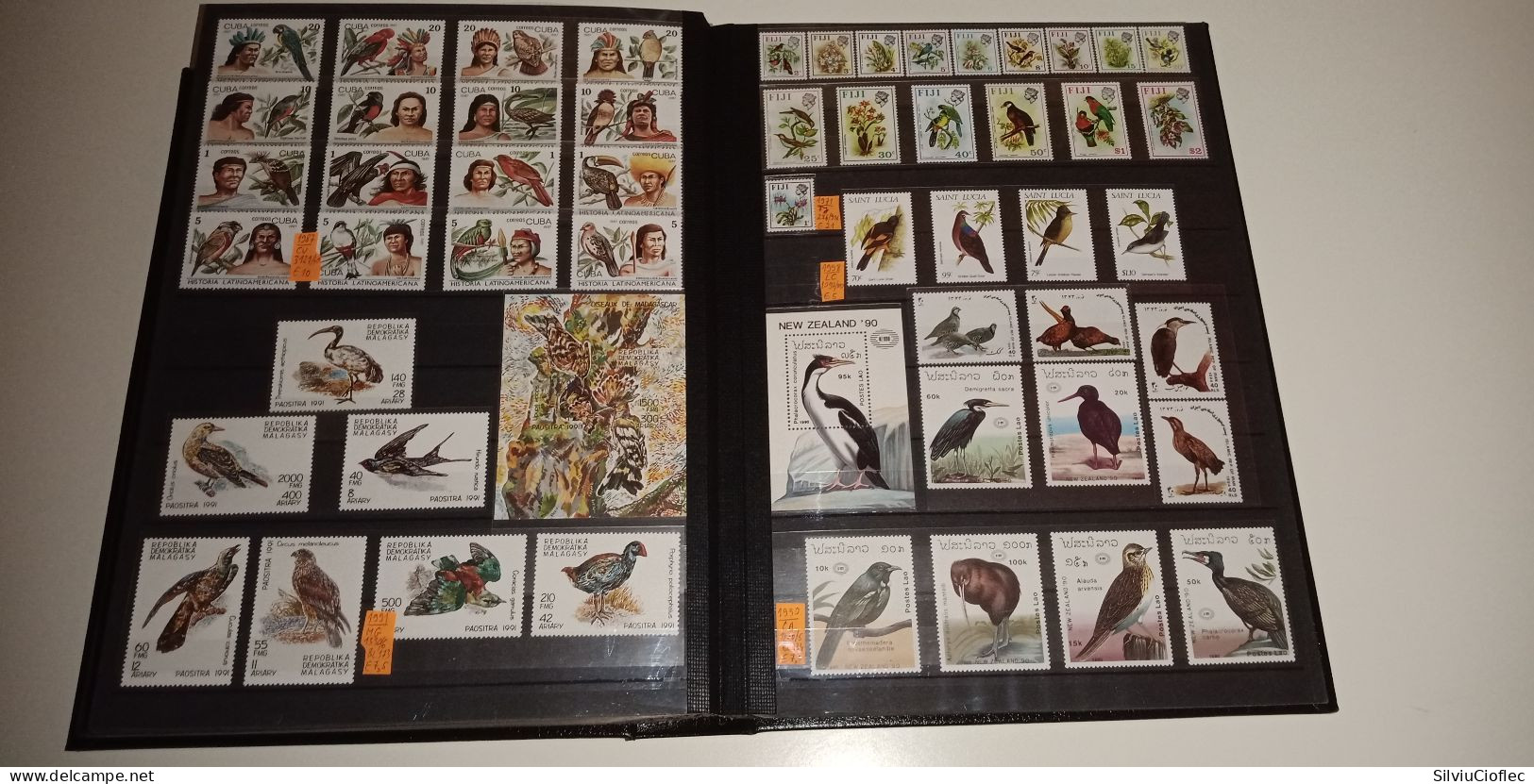 Birds Superb Stamp Collection,MNH(please read description)including 2 Leuchtturm PREMIUM album with slipcase A4 64 pages