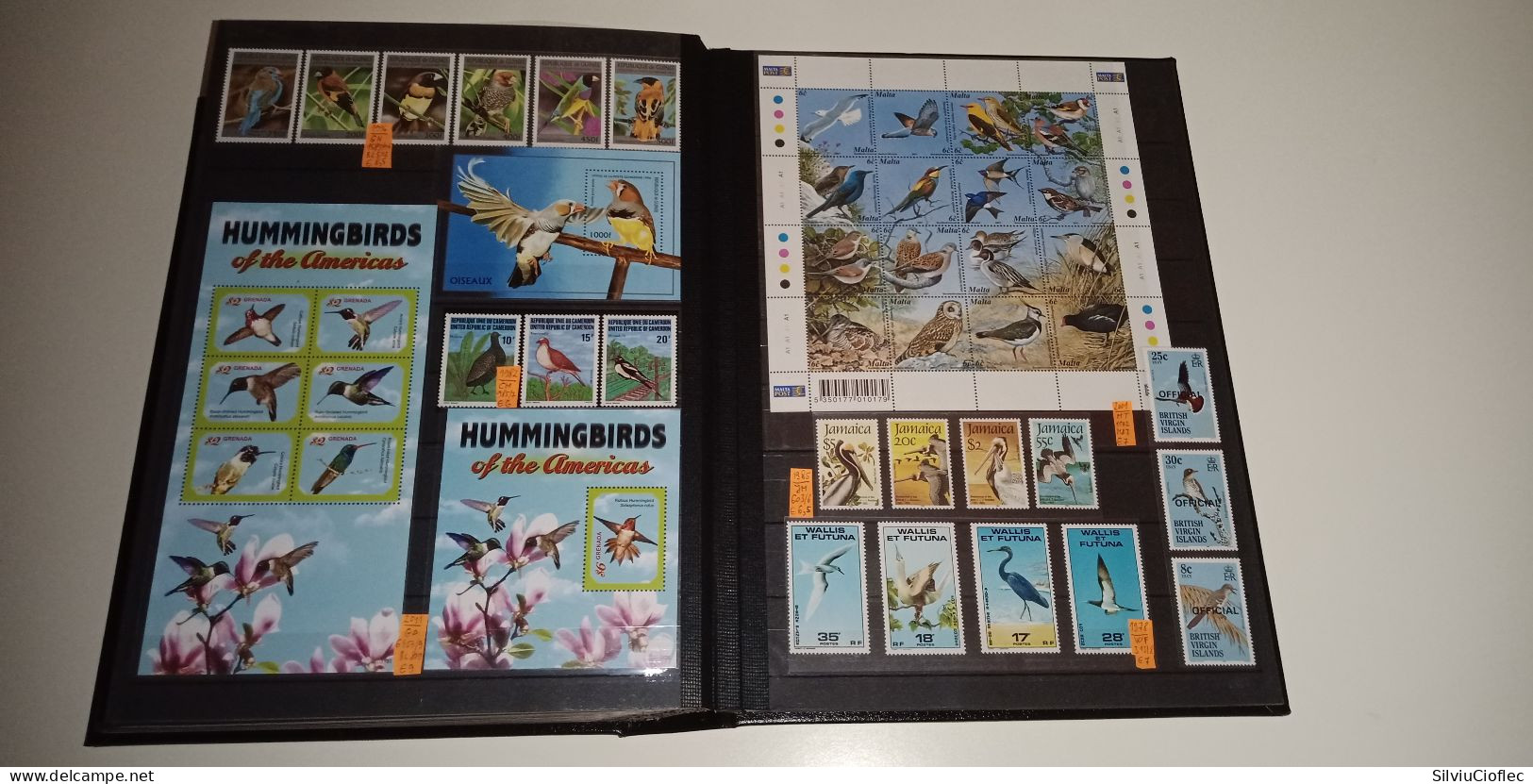 Birds Superb Stamp Collection,MNH(please read description)including 2 Leuchtturm PREMIUM album with slipcase A4 64 pages