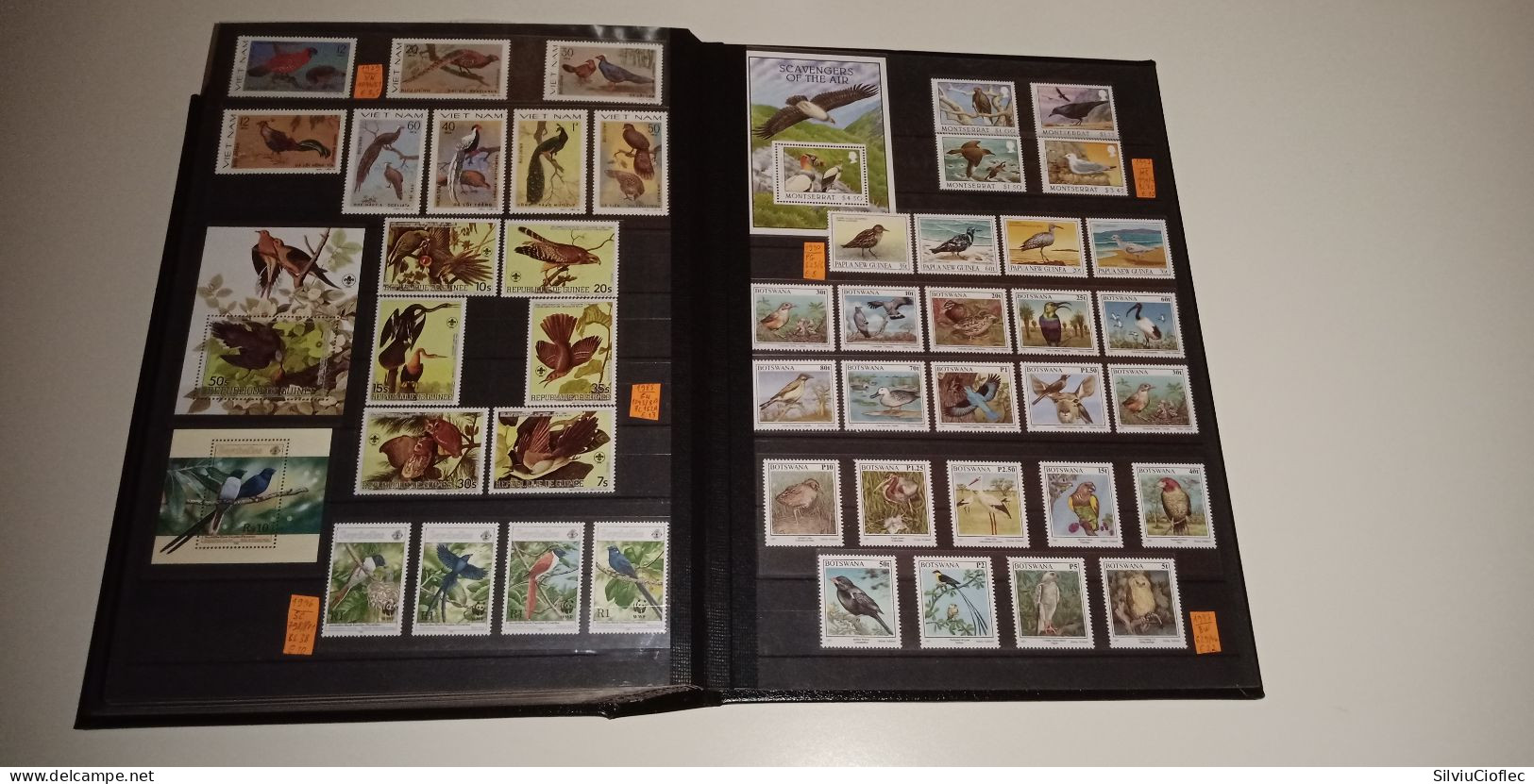 Birds Superb Stamp Collection,MNH(please read description)including 2 Leuchtturm PREMIUM album with slipcase A4 64 pages