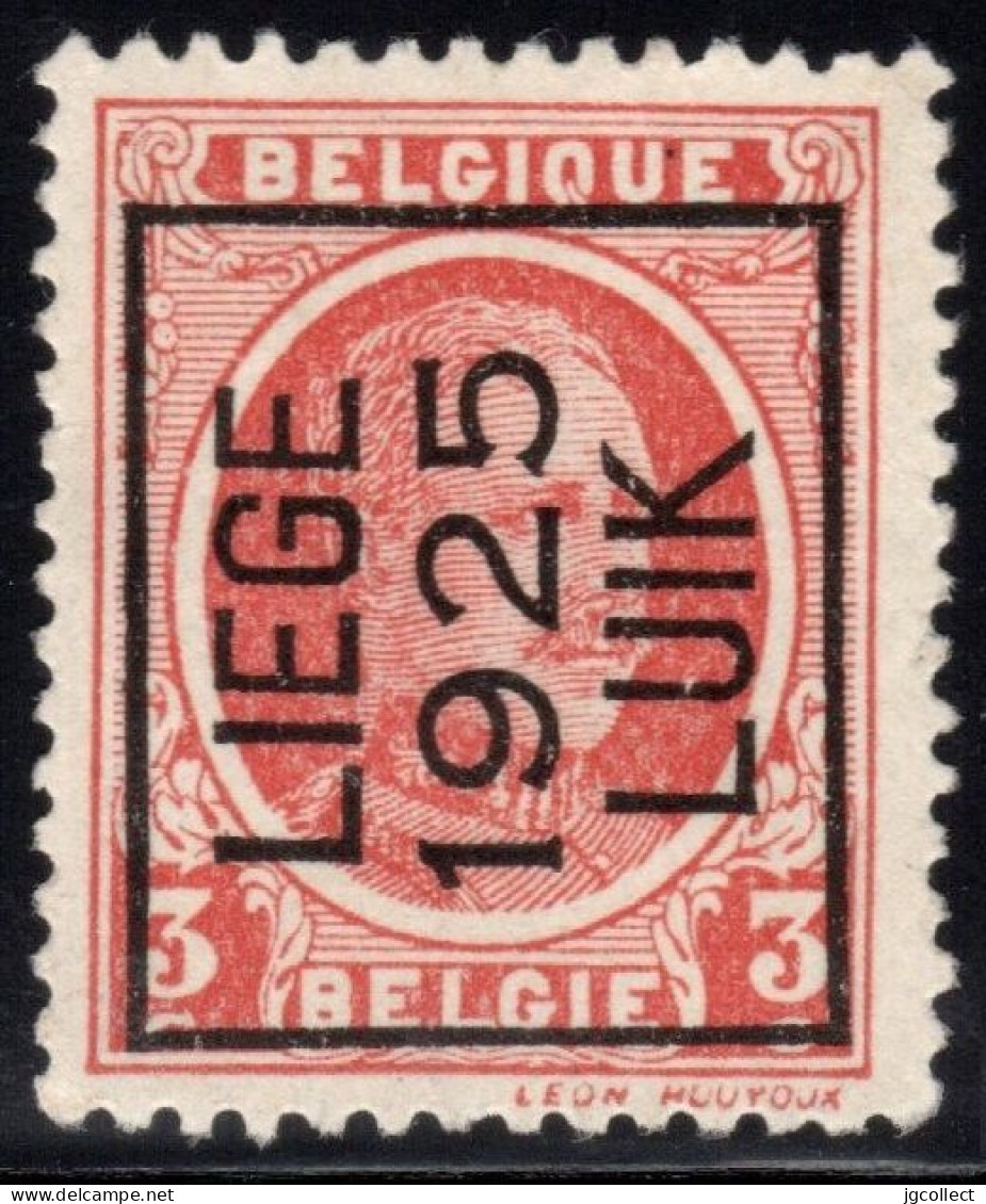 Typo 120A (LIEGE 1925 LUIK) - O/used - Typo Precancels 1922-31 (Houyoux)