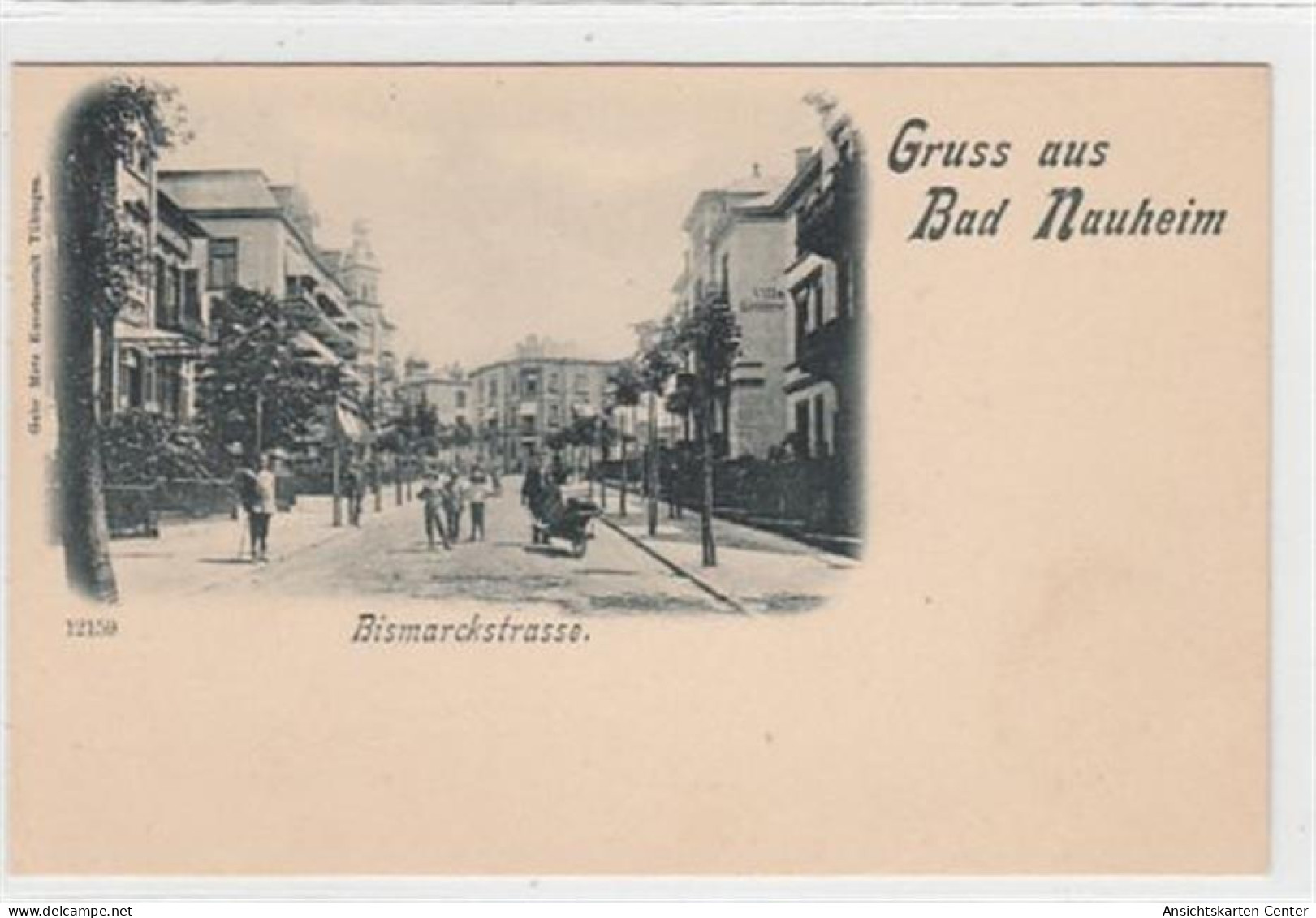 39092711 - Bad Nauheim.  Ein Blick Auf Die Bismarckstrasse Ungelaufen  Um 1900 Gute Erhaltung. - Bad Nauheim