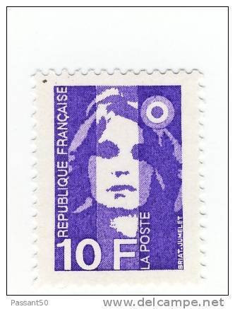 Briat 10fr Violet YT 2626 Avec GOMME MATE. Rare Sur Ce Timbre, Voir Le Scan. Cote Maury N° 2627a : 15 €. - Unused Stamps