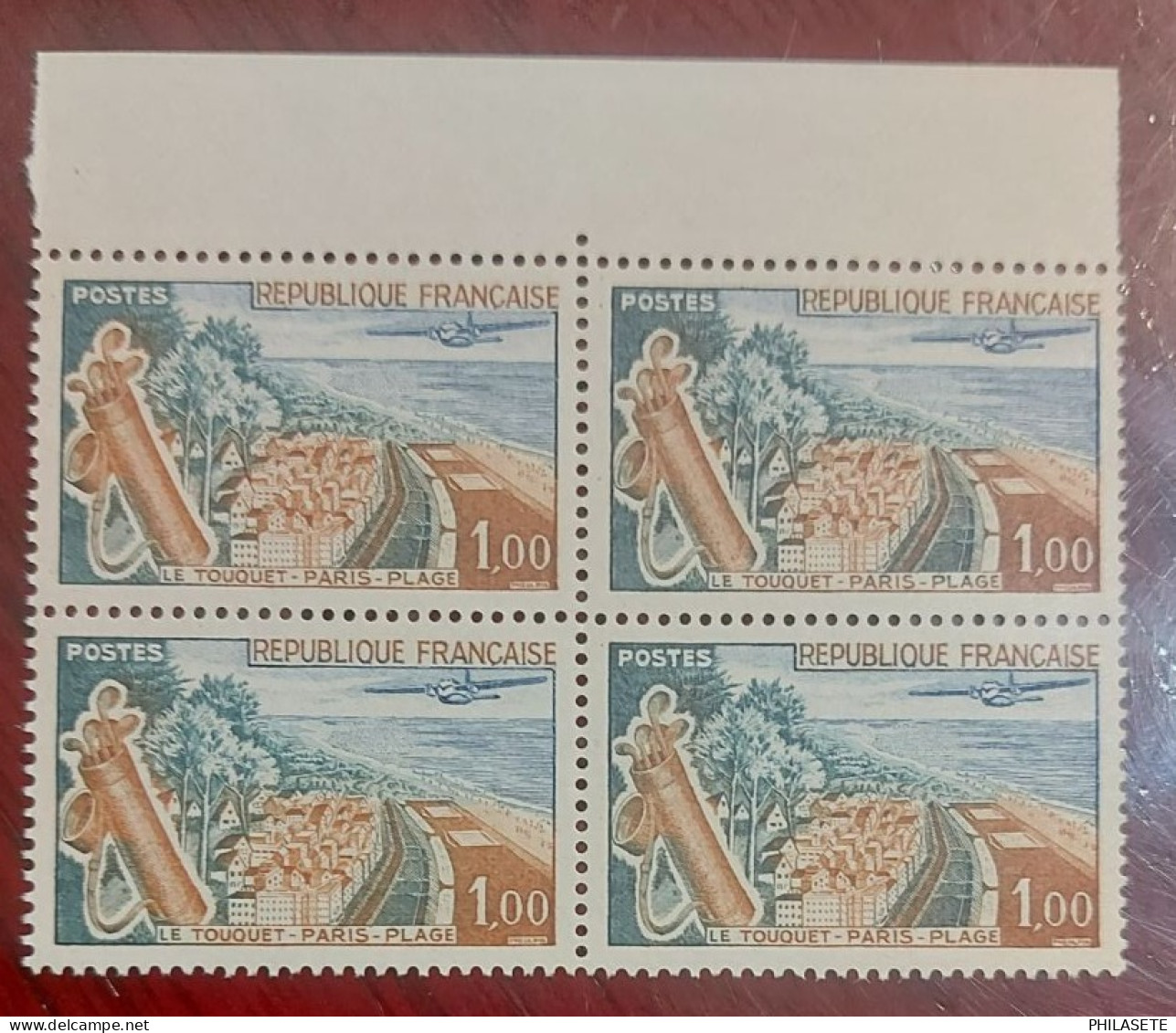 France Bloc De 4 Timbres Neuf** YV N° 1355 Le Touquet        D - Neufs