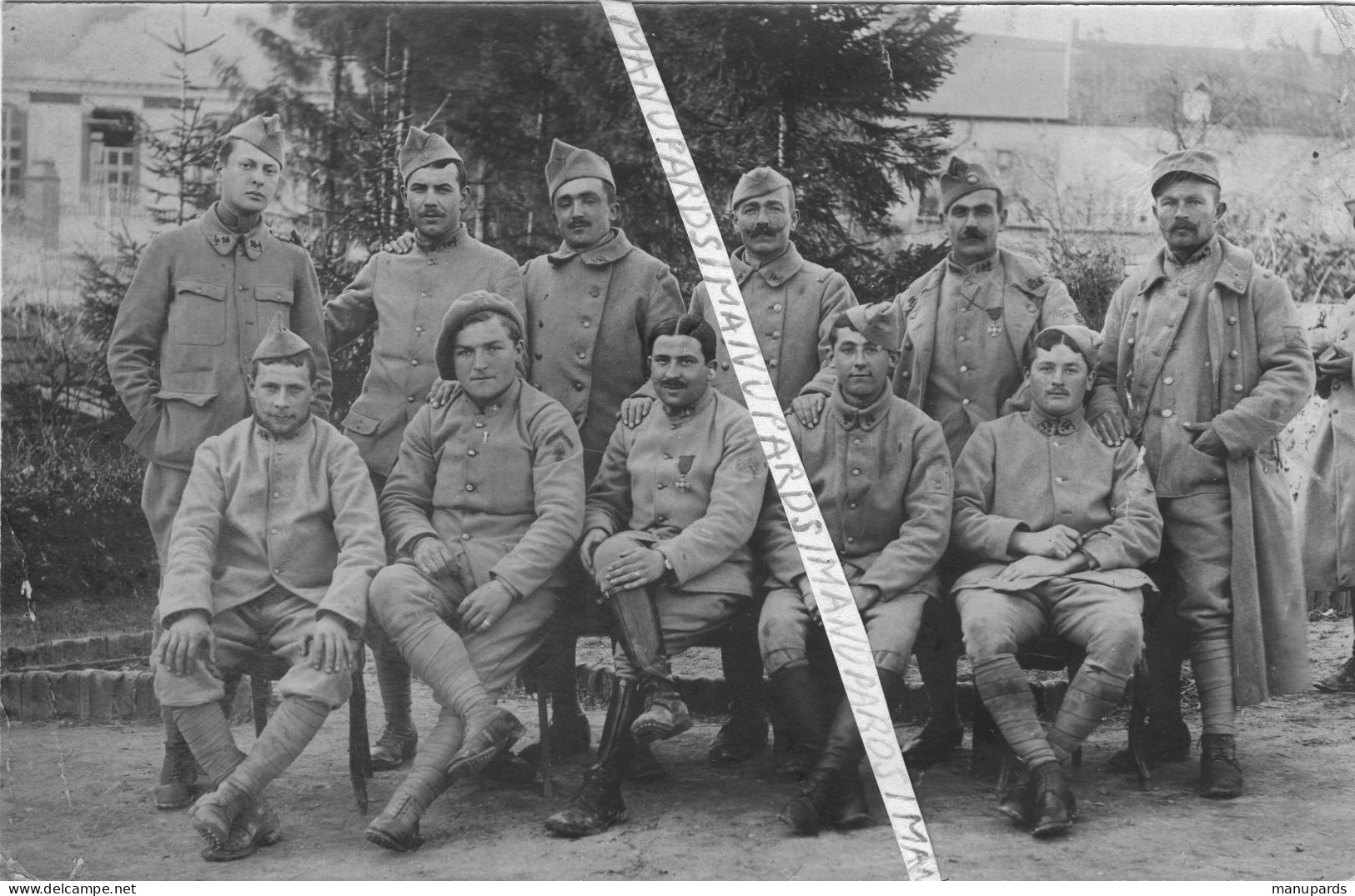 1916 - 1919 / CARTE PHOTO / 14e RI ( TOULOUSE ) / 14e REGIMENT D'INFANTERIE / POILUS / 1914 - 1918 - Guerre, Militaire