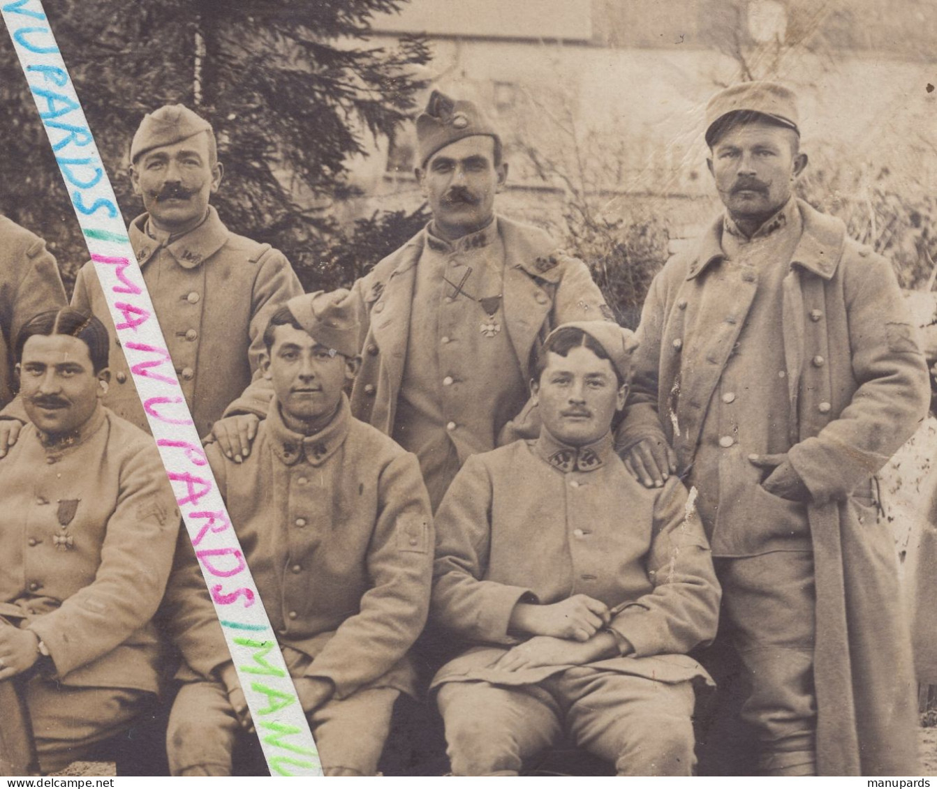 1916 - 1919 / CARTE PHOTO / 14e RI ( TOULOUSE ) / 14e REGIMENT D'INFANTERIE / POILUS / 1914 - 1918